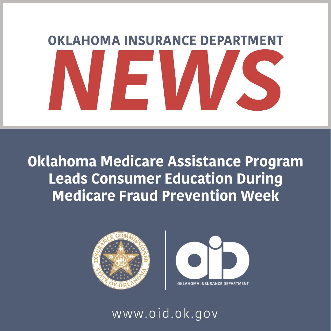 oid411's tweet photo. Oklahoma Medicare Assistance Program Leads Consumer Education During Medicare Fraud Prevention Week

Read the full release: https://t.co/ZfE9EBpUK4 https://t.co/MC2jHUoGOO
