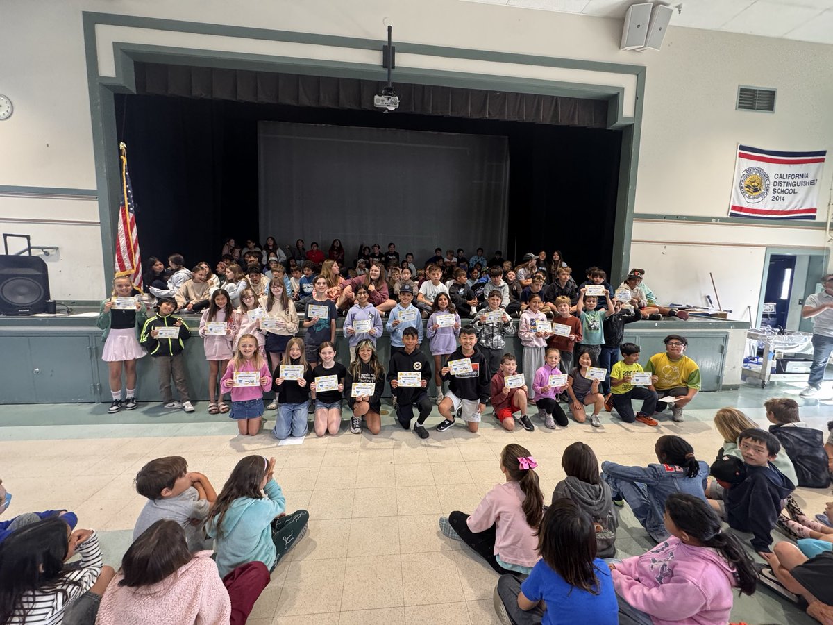 Walnut_Acres's tweet photo. Our final sing-out was so special today 🎶 Celebrating four amazing Walnut Acres teachers with 20+ years of service with Mt. Diablo, plus honoring students receiving the Responsibility Award, made for such a memorable day. So much to celebrate! @MtDiabloUSD https://t.co/uBQdNRl2K0