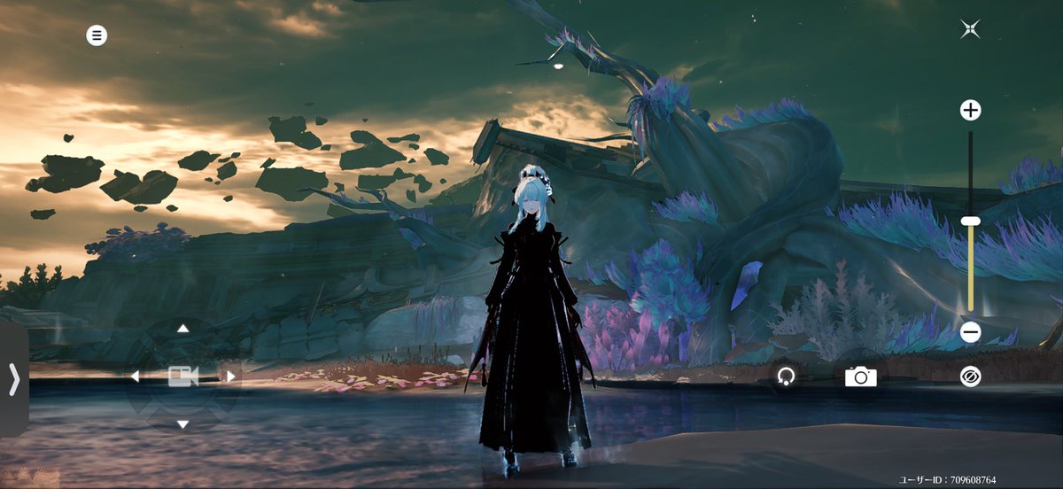 yu________t_'s tweet photo. バグって黒緋雪撮れた https://t.co/IhRudZGo24
