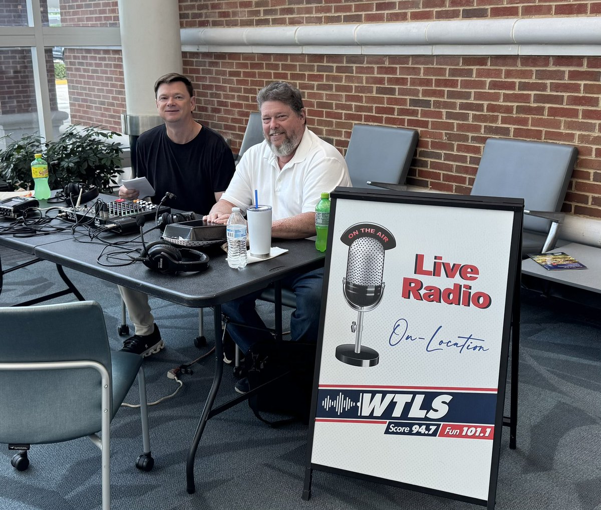 wtlsradio's tweet photo. River Region Sports at Montgomery Regional today to talk about this weekend’s 5K Runway Run https://t.co/v2y1YuHzCW