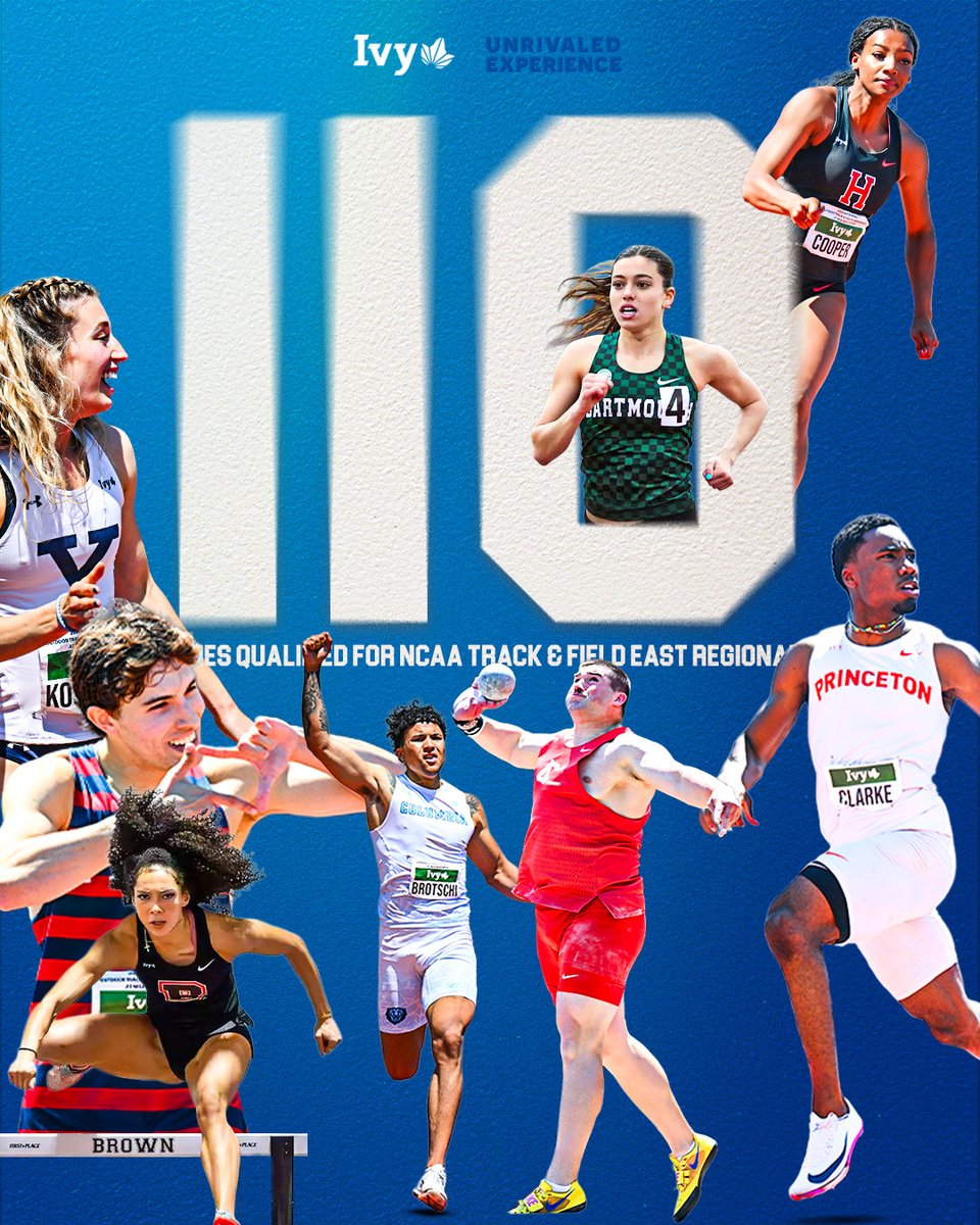 IvyLeague's tweet photo. NCAA BOUND.

Best of luck to the 110 (‼️) Ivies competing at the NCAA Track &amp; Field East Regional this week! 🌿🏃 https://t.co/K3hUVsMDDK
