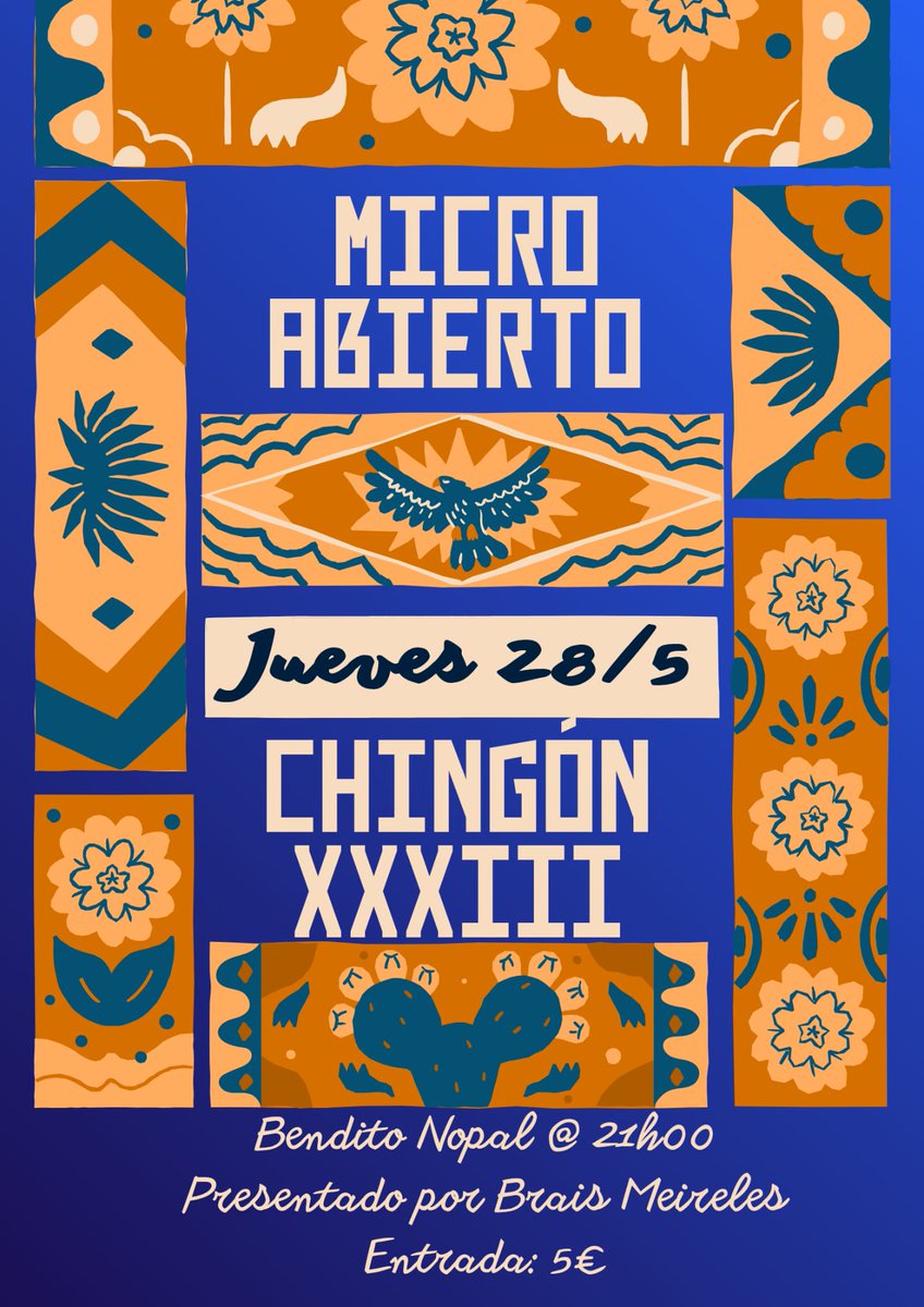 BenditoNopal's tweet photo. Jueves de Micro Abierto 🎙 OpenMic 
Tacos 🌮 Chelas 🍺 y muchas risas 🤣
#Vigo https://t.co/HTJ0VQMTin