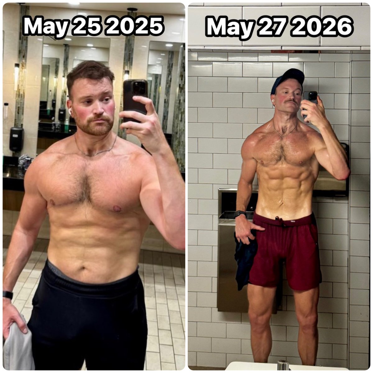 tallAdam_'s tweet photo. Down 55lbs in a year 

#lean #weightloss #natty https://t.co/hJBWh77xt5
