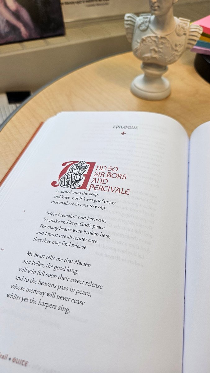 GandalfPirate's tweet photo. Drawing near the end of #MalcolmGuite's #Arthuriad,  "Galahad and the Grail." A moving epic, a timeless tale for our times... @malcolmguite https://t.co/yXqrPBLif7