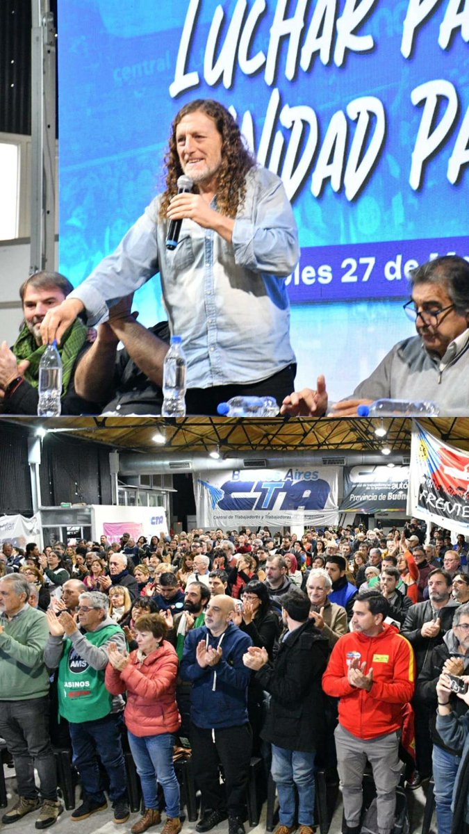CTAABuenosAires's tweet photo. "La unión de las CTA multiplica las posibilidades de construir unidad del campo popular para terminar con el ajuste y a la vez poner de pie un programa de la clase basado en la soberanía, el trabajo y la producción con democracia y justicia social"

📢 @colodeisasi https://t.co/AGw0bMhiXN