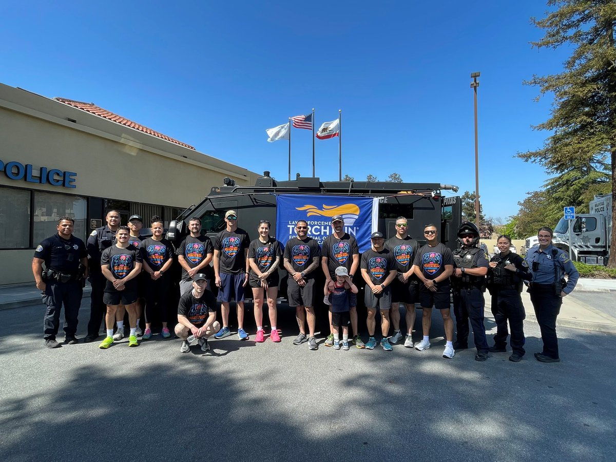 MilpitasPD's tweet photo. 🚓🔥 Carrying the Flame of Hope! 🔥🚓
This past Friday, members of the Milpitas Police Department proudly participated in the annual Torch Run for Special Olympics Northern California. Along the route, we received the Flame of Hope from the Newark Police Department before passing it on to the California Highway Patrol, helping continue a tradition that represents courage, determination, and inclusion.

The Special Olympics Northern California organization provides life-changing athletic training and competition opportunities for children and adults with intellectual and developmental disabilities, empowering athletes to reach their full potential both on and off the field.

A special thank you to our amazing community for your continued support. Through our Tip-A-Cop and Badges with Buckets fundraisers, together we raised more than $5,000 to support Special Olympics athletes and programs. Your generosity helps make a meaningful difference in the lives of so many.

We are honored to support an organization that inspires us all through perseverance, sportsmanship, and the power of community. 💙🏅

#MilpitasPD #BeMilpitasPD #SpecialOlympics #TorchRun #LawEnforcementTorchRun