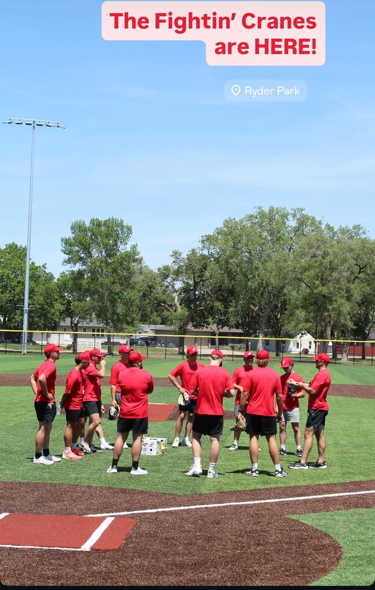 Allen_Chorba44's tweet photo. Starting vs. Hasting’s Sodbusters today at 7pm.  Really exited for this opportunity @DBLGICranes @jucoroute @BSFpitching https://t.co/g2lox6gWGi