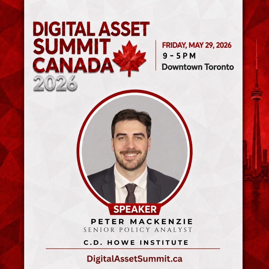 Web3To's tweet photo. We’re excited to welcome Peter MacKenzie, PhD @PeterMackenzie2  to Digital Asset Summit Canada on Friday, May 29 🇨🇦

Peter is a Senior Policy Analyst at the C.D. Howe Institute, leading research on financial regulation, digital payments, and stablecoin policy ⚡️

📍 Downtown Toronto Financial District
🗓 Friday, May 29
🎟 30% off tickets with code DASCANADA30
Get tickets now: https://t.co/YOI65cHL8B
