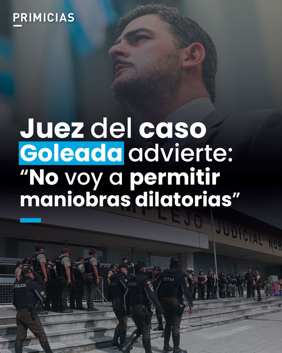 Primicias's tweet photo. “No voy a permitir maniobras dilatorias”. El juez del caso Goleada, que procesa a Aquiles Alvarez, emitió advertencia.  https://t.co/nvCakM5ggE https://t.co/oyEZEdanmV