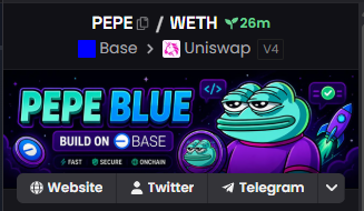 PepeBlueBase's tweet photo. Pepe Blue is updated on @Dexscreener. 

https://t.co/p5XFAfi8hQ https://t.co/9Tk8UahQ1m