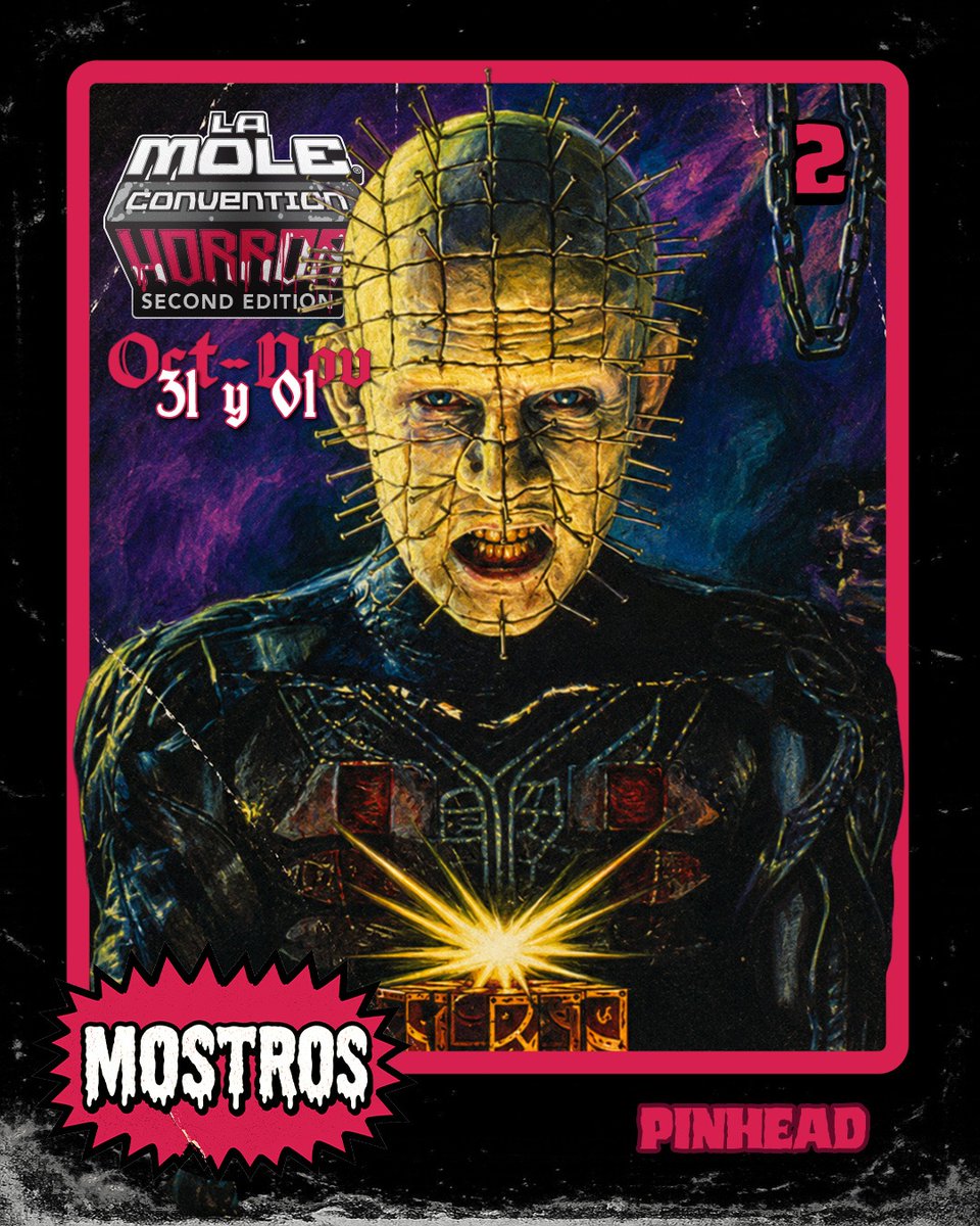 lamolemx's tweet photo. Sin lágrimas, por favor. Es un desperdicio de buen sufrimiento.
#Mostros #LaMoleHorrorEdition #Pinhead #CliveBarker https://t.co/a0iL0QIsMw