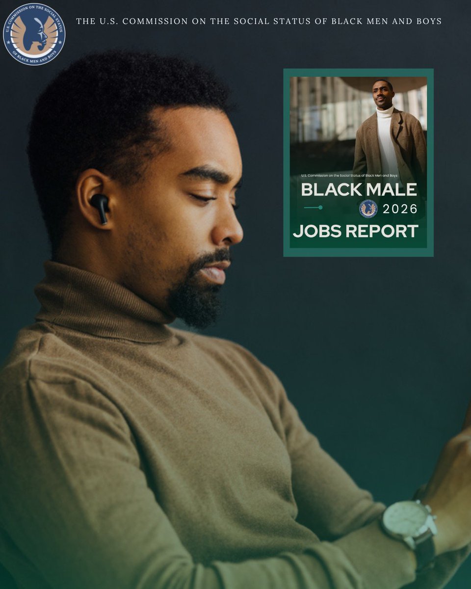 CSSBMB_'s tweet photo. Learn more from the U.S. Commission on the Social Status of Black Men and Boys report on Black male employment: https://t.co/RYrWKCGIoo.  

@CSSBMB_ https://t.co/nBPKwyYwPG