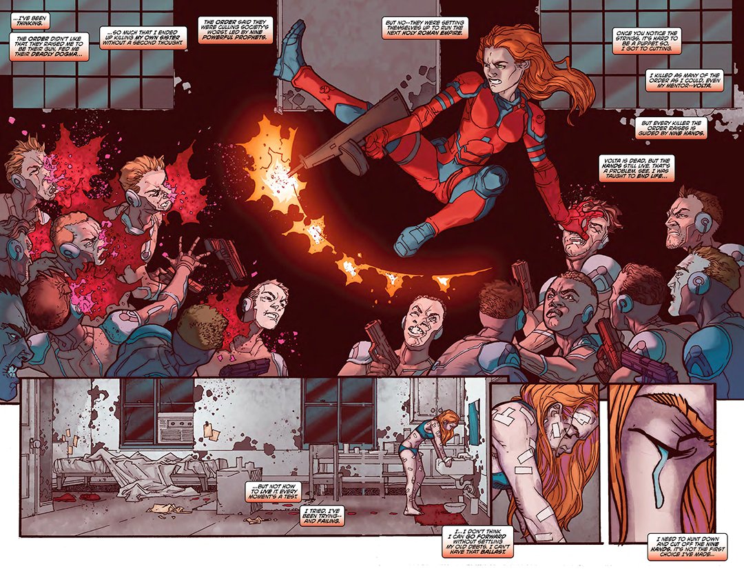 KabaLounge's tweet photo. Revolution 9 #5 is out today! 💥

The explosive start of a brand-new story arc in the @MadCaveStudios Underworld Universe, and I’m super excited to be joining the series as penciller.

#georgesjeanty #kabalounge #revolution9 #madcavestudios #underworlduniverse https://t.co/GcbTDtvi7C