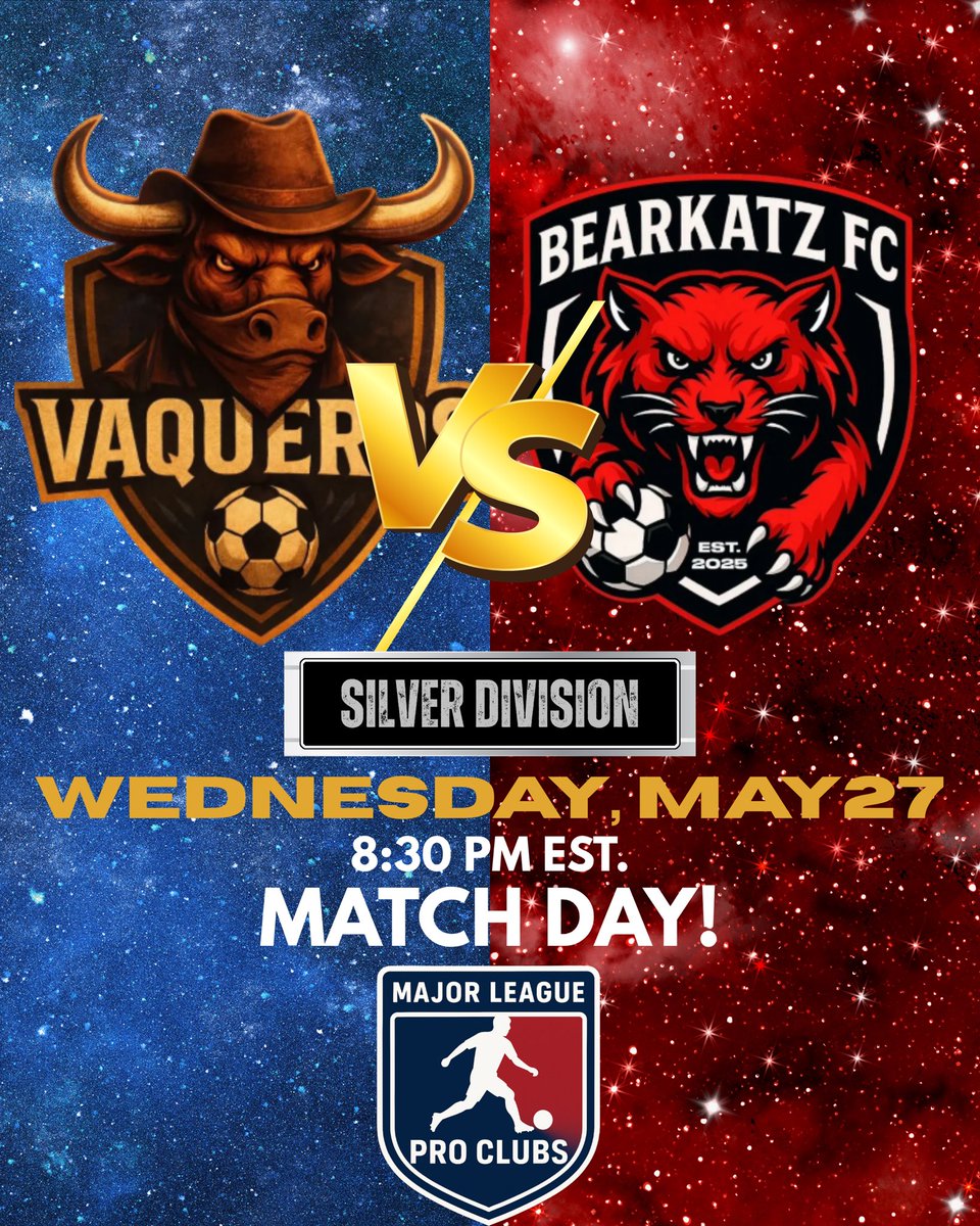 _MLPC_'s tweet photo. 🥈Silver Division double header
FC Azores vs Real Neighbors - 8 PM EST
SC Vaqueros vs Bearkatz FC - 8:30 PM

Azores chasing momentum.
Real Neighbors pushing upward.
Fast. Fierce. Silver Division energy.

Vaqueros climbing.
Bearkatz hunting points.
#MLPC #Matchday https://t.co/1UDRIyS7xq