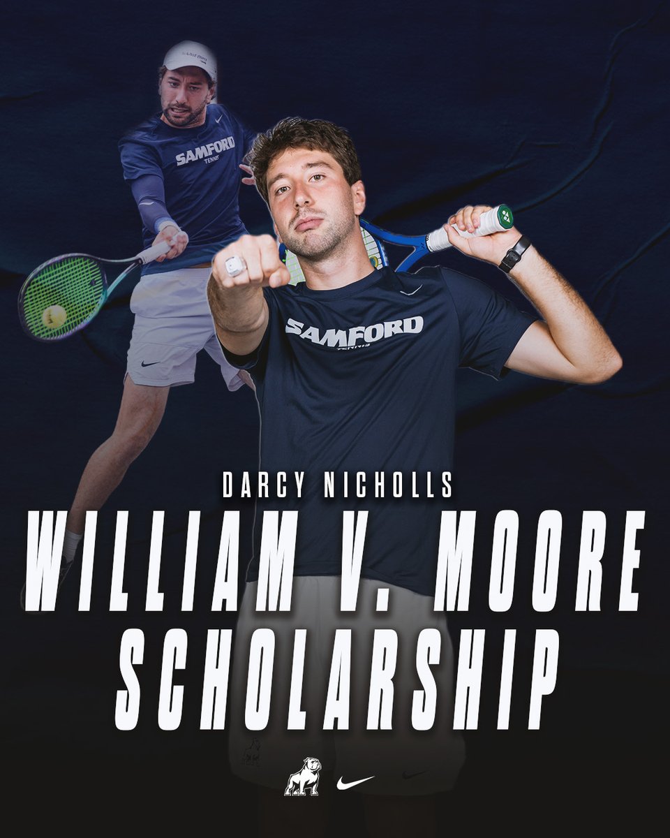 SamfordSports's tweet photo. Congrats to Darcy Nicholls for winning the William V. Moore Scholarship!!!

#AllForSAMford https://t.co/ebAwGex2kB
