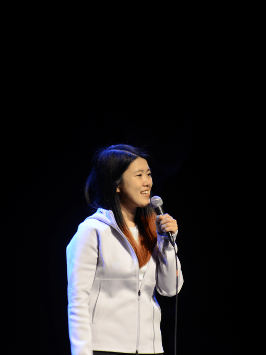 MaryEkripta's tweet photo. Just asked the crowd if they’ve ever pretended to like a coffee they burned for 2 mins… half the room yelled YES. The other half are lying. Guilty as charged ♂#StandUpLife， https://t.co/Mpazp7c3yr