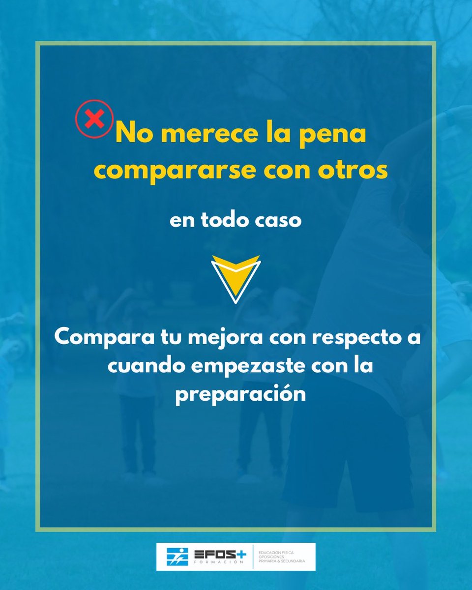 EFOSMASFORMAC's tweet photo. Hay algo que frena a muchos opositores, y no es el temario.

Es la comparación constante.

Mirar al de al lado, pensar que va más avanzado, que estudia mejor, que lo tiene todo más claro.

Y sin darte cuenta, entras en un bucle que solo desgasta y te aleja de lo importante. https://t.co/8pBlx8Tj0N