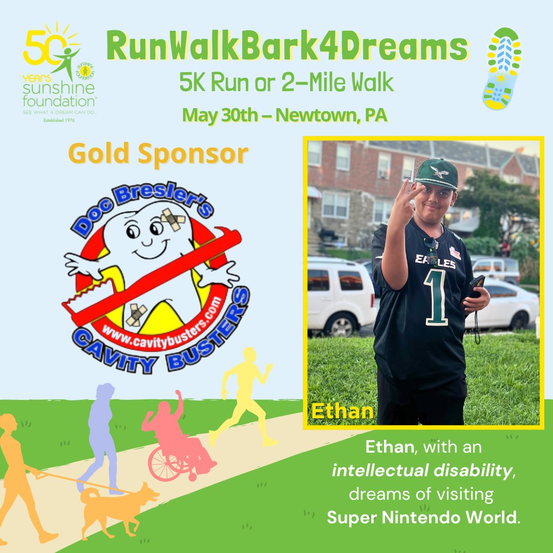 ksample5's tweet photo. RICHBORO PA-7:30am, Sat 5/30, live nearby and have a giving heart, can you help out @SunFound by VOLUNTEERING for a few hours at our RunWalkBark4Dreams. We could use your love and support. Thank you for any consideration! We will be so grateful! ☀🏃‍♀️🏃🚶‍♀️🚶🦮🦖 https://t.co/efRYVERRrN
