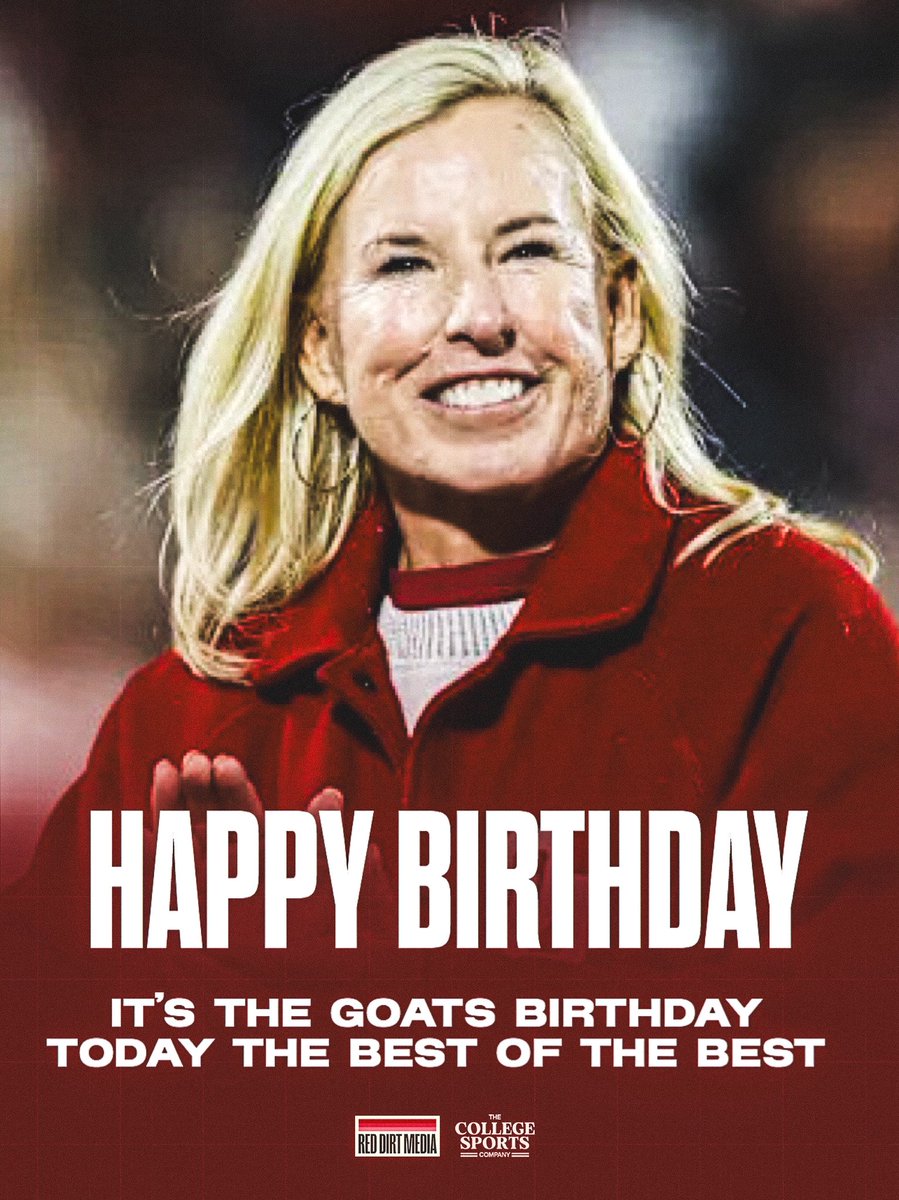 RedDirtMediaCo's tweet photo. Happy Birthday to the one and only 🐐
Patty Gasso! 🥎 https://t.co/SiJ3kuapDl