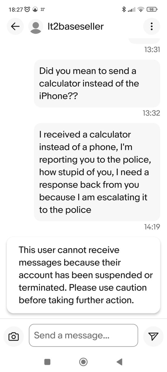 mas_ik_pk's tweet photo. @eBay_UK I would love your take on this. My uncle has been a loyal customer. I have been using ebay for 15 years. What I've heard from my uncle is truly shocking. Didn't expect this from #ebay #complaint #ebayhelp https://t.co/Gwm4rqFLit