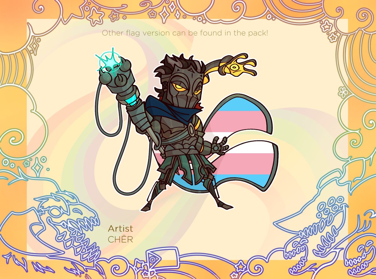 LoLPrideChibis's tweet photo. Don’t let anyone tell you who you are. It’s up to you only.

🎨: @Ch3r____ https://t.co/dr1XnNk8N1