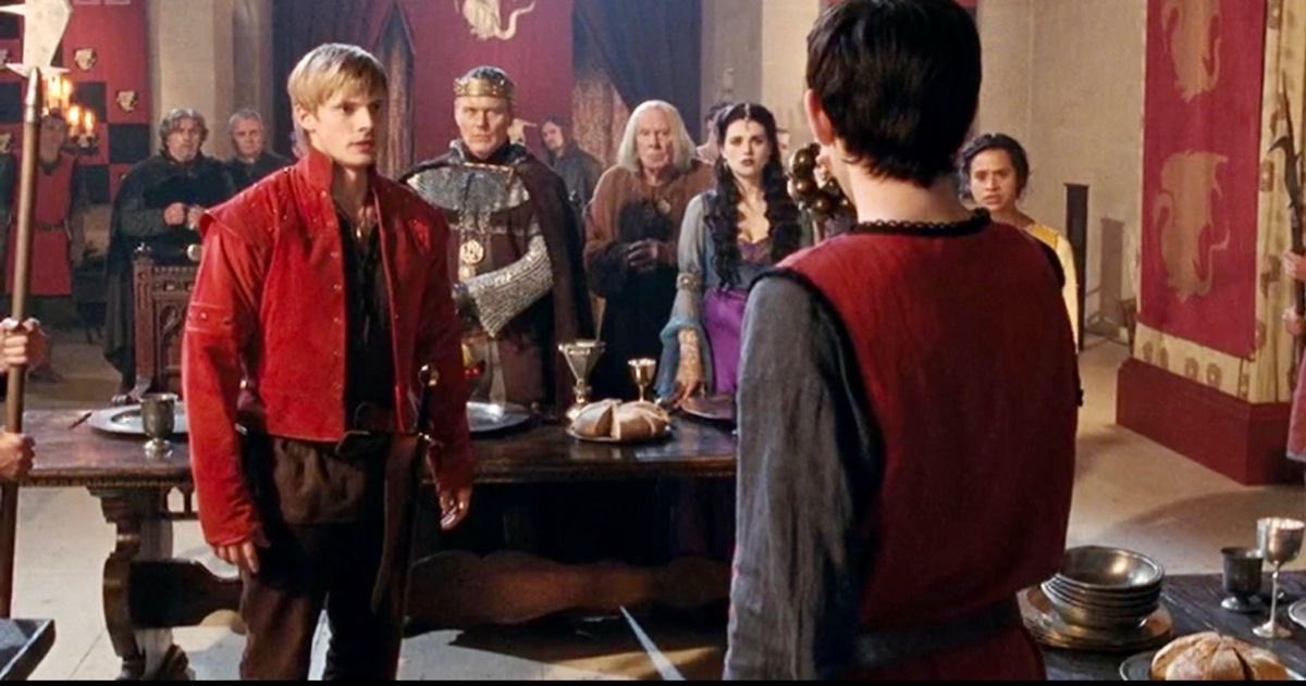 CMagnumfan's tweet photo. Wonderful #MerthurMoments #MerthurLove from The Poisoned Chalice
#myscreenshots https://t.co/gYmHm3nAhd
