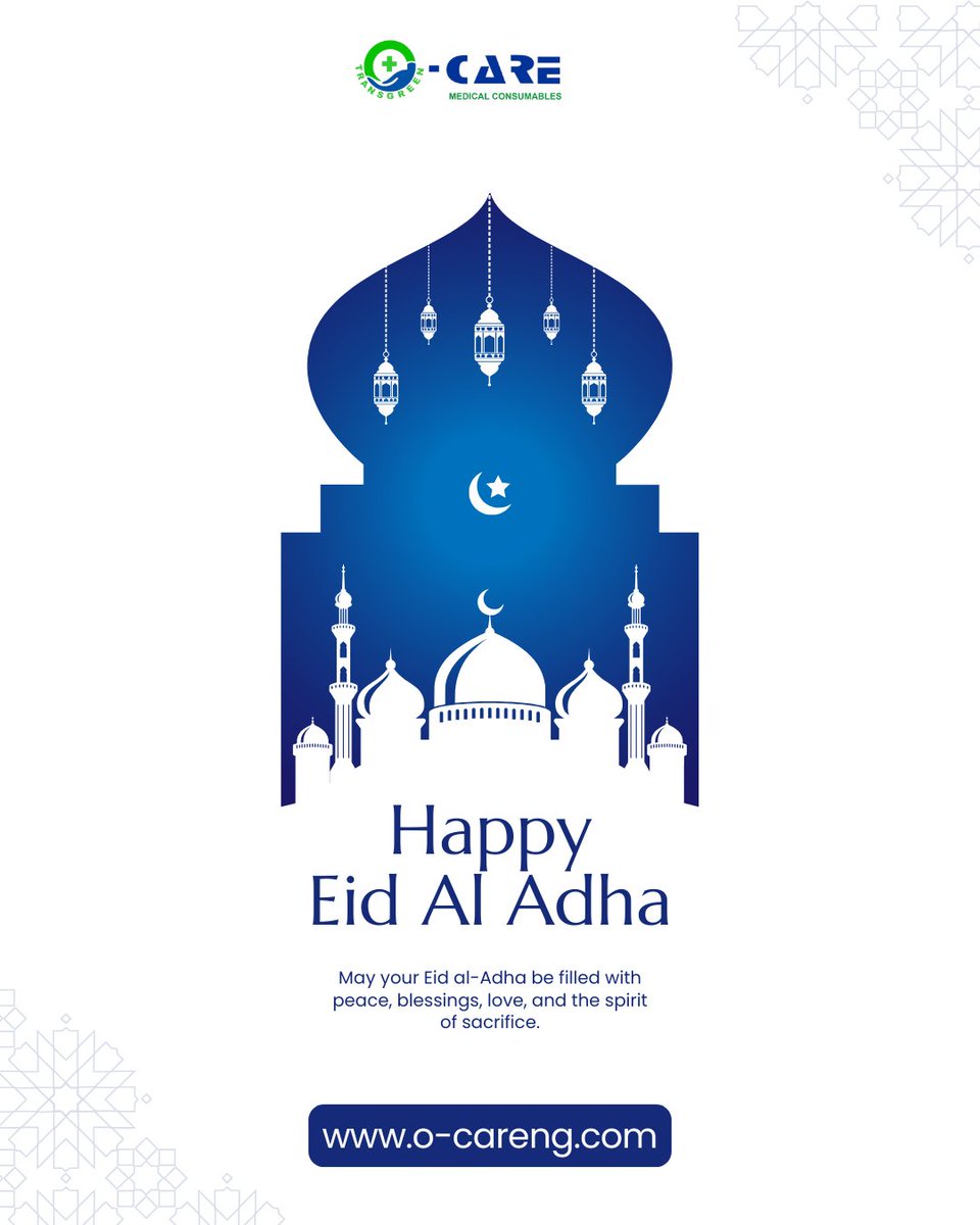 ocaremed's tweet photo. As we celebrate Eid al-Adha, may this season bring peace, good health, compassion, and blessings to you and your loved ones.

Thank you to every healthcare professional and institution dedicated to caring for others every day. 

#EidMubarak #EidAlAdha #Ocare https://t.co/9kUiXVV6tP
