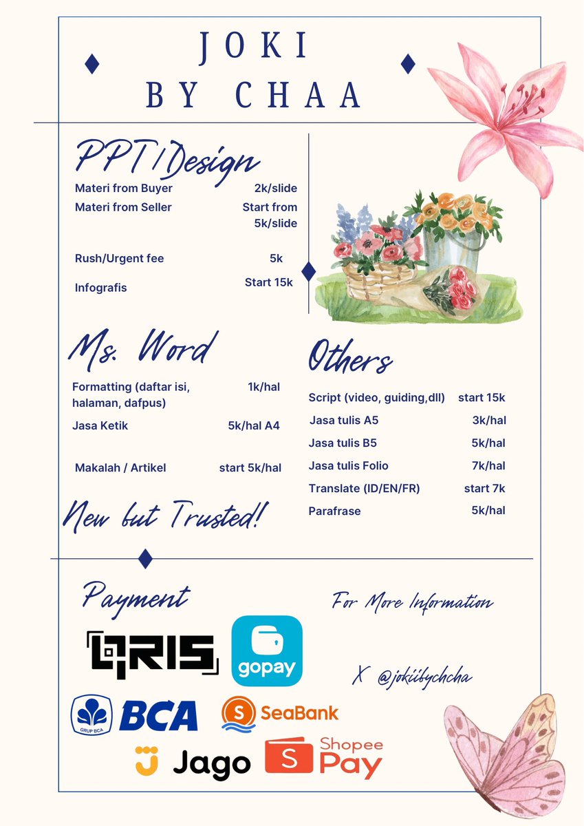 Cha🍓🐞joki ppt dafpus jastik jastul | mt after dm tweet media