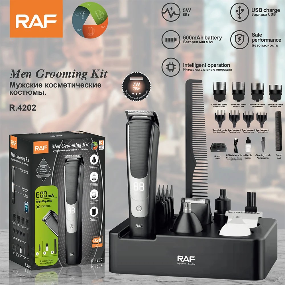 surplussmart's tweet photo. Price ₦25,000
RAF (R.4202) 14-in-1 Men's Grooming Kit.
This personal care set includes replaceable heads designed for beard, hair, body, nose, and ear trimming. https://t.co/R5So0H4xIj