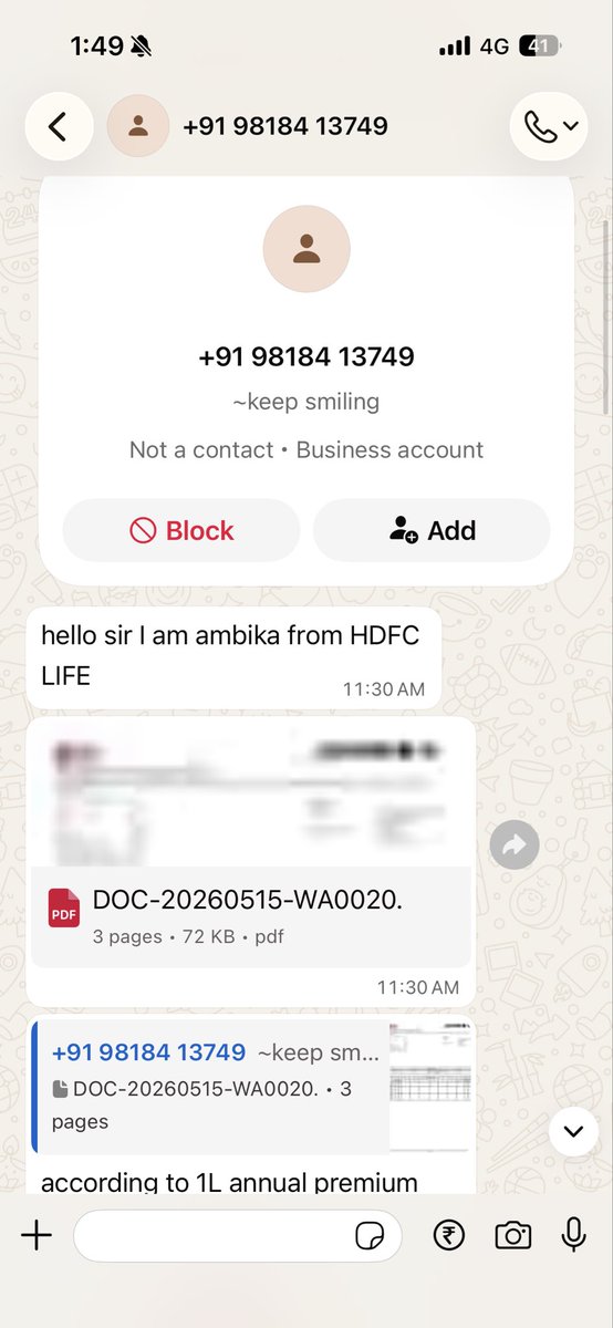 LOVEKESH067's tweet photo. @HDFCLIFE Then why she is selling your policies if not belongs to you https://t.co/oqQKOBVUzG
