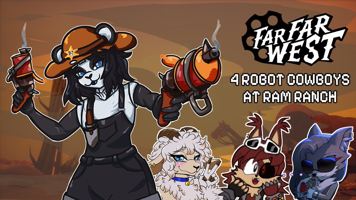 Radio Ranch Robots LIVE NOW 🔵 4 robot cowboys at Ram Ranch with @Mikoshir0 GruM & Cheshire ...