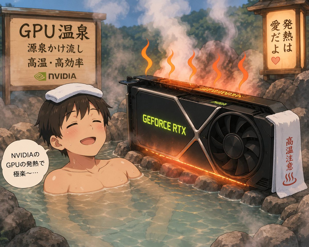 ysms507's tweet photo. GPU温泉で極楽ひととき https://t.co/Wt7ZyXxocV