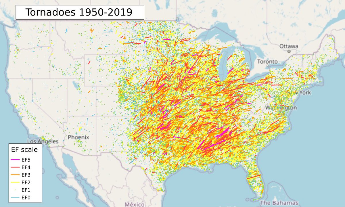 DualDoppler's tweet photo. @Andrea19aaa @Random832 @nmheath0377742 @222rainclouds Pardon my ignorance to sarcasm if there was any intended, but this is completely unrealistic. If that threshold was really used, more than half of the continental US would be a desolate wasteland. https://t.co/IDyrokdU94