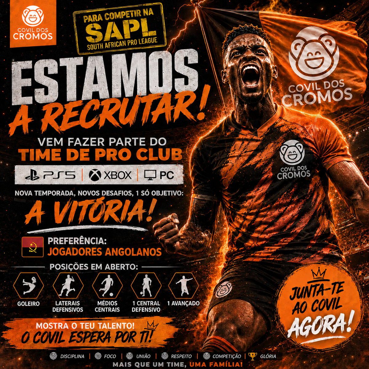 CovildosCromos's tweet photo. Está aberto o recrutamento - link do chat de trial
https://t.co/yOzyEmdKR2
Contacto - @eulalio_francisco @fuckencio___ @_francisrc
https://t.co/gRyaodTqDf
#SAPL #COVILDOSCROMOS #PROCLUB #PLAYSTATION #xbox #PC #SAPL https://t.co/fH01B2UCwr