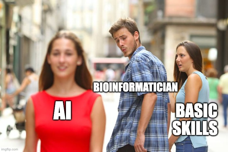 tangming2005's tweet photo. 1/ Everyone’s chasing AI.
 But in bioinformatics, solid foundations still win.
 Here’s why mastering the basics matters more than ever. 🧵 https://t.co/qTvqWUnzM4