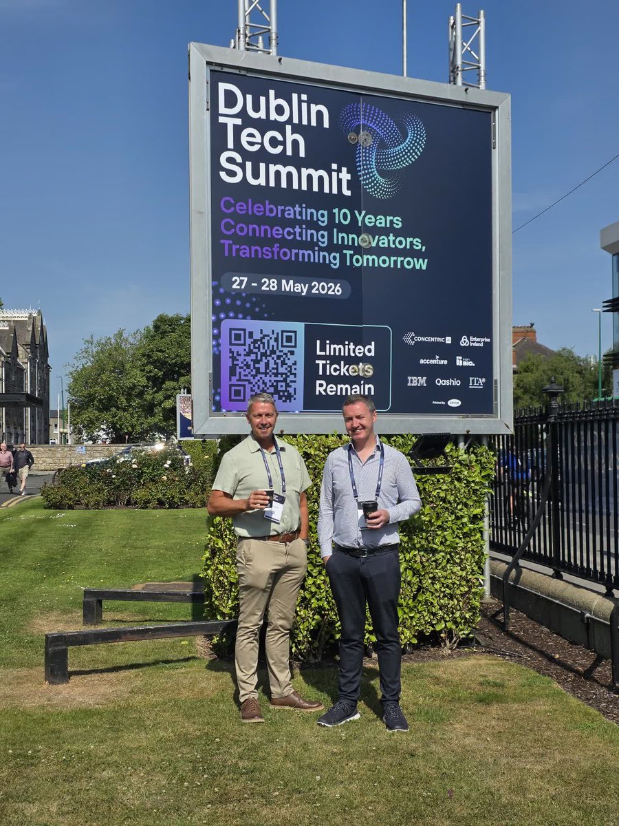 itdotie's tweet photo. Great to attend #DublinTechSummit at the RDS today. Thanks to AIB for the SME Breakfast & insights from Chief Economist at Goodbody, Dermot O'Leary, plus a strong panel on "the AI world we're actually building". Practical, timely conversations for Irish SMEs.
#AI #IrishBusiness #AITransformation