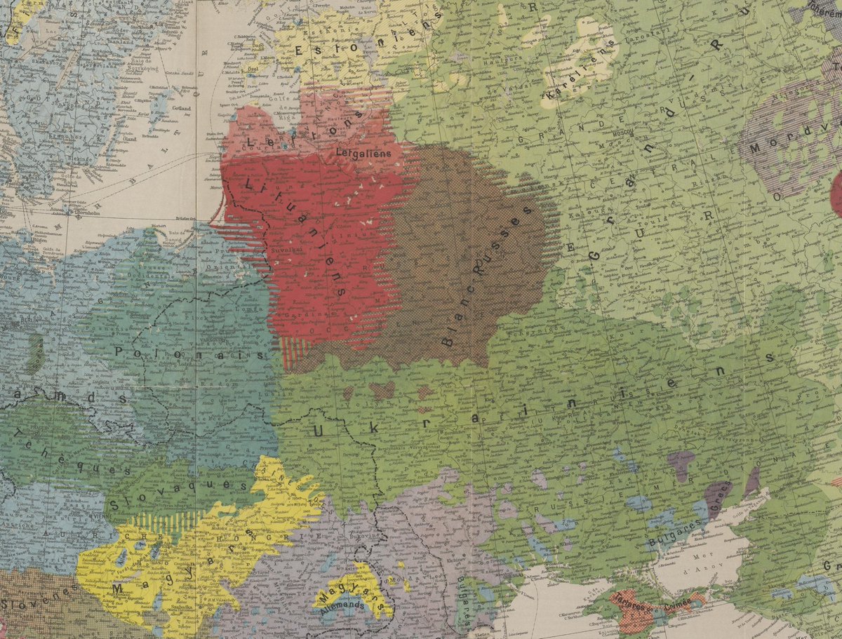 Thesis90's tweet photo. 1918 Swiss ethnographic map of Central and Eastern Europe by Kummerly &amp; Frey of Berne https://t.co/7EAmtIQ5Yb