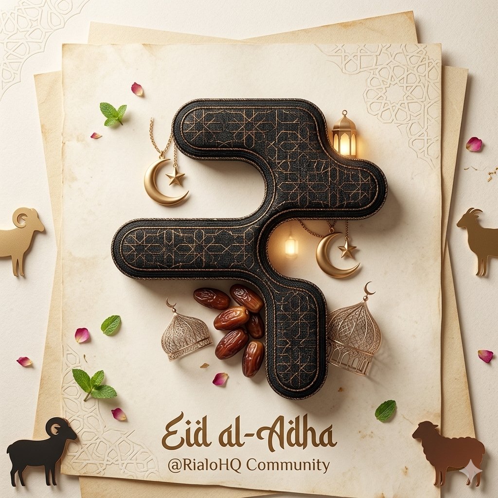 Yadweb3's tweet photo. Wishing a blessed and joyful Eid al-Adha to our incredible @RialoHQ community! 🌙✨ May your day be filled with good food, loved ones, and moments of gratitude.

​To everyone celebrating enjoy the feast and the time off! https://t.co/nuNcOiyqVh