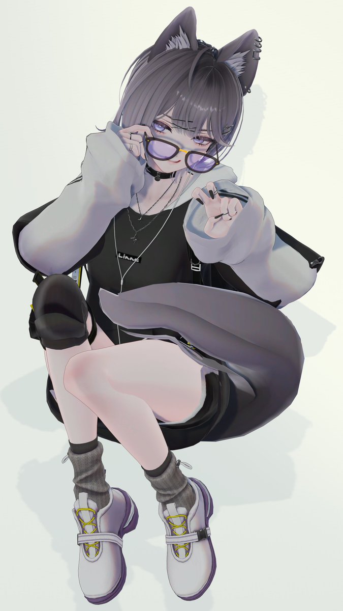 Add9th_VRC's tweet photo. 事前対応のお知らせ

LiRIOPE様より発売のオリジナル3Dモデル
「Linne -リンネ-」に合わせて新作の眼鏡を制作させていただきました！

明日5/28の18:30に販売開始予定になります

Linne以外の着用例も投稿させていただきます🙌
 #Linne3D #VRChat #Ad9th https://t.co/XXLzwuBUpq