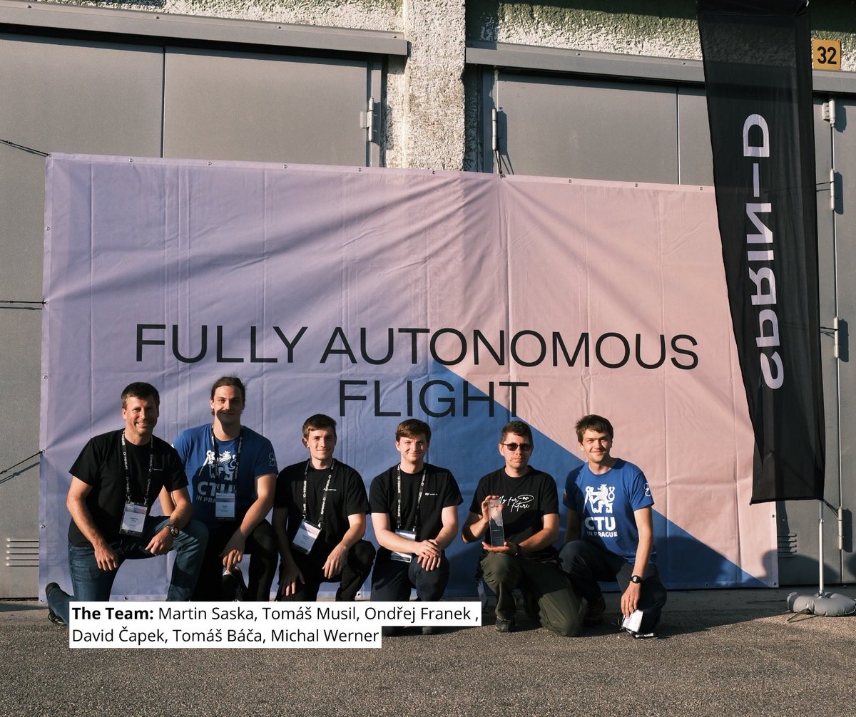 mrs_ctu's tweet photo. Kilometer-Scale GNSS-Denied UAV Navigation!🚁
 
We won the SPRIN-D Fully Autonomous Flight Challenge, and our paper was accepted to ICRA 2026! 🥳 
 
🔗 Paper: https://t.co/U6oXffH5tV 
🎬 Video: https://t.co/Pag6YZaza3 
💻 Webpage: https://t.co/f0EQVPfG1q

#mrsgroupprague @SPRIND https://t.co/4cJAohHhAV