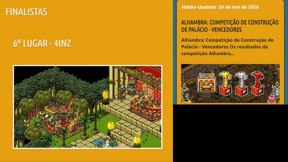19_tyk's tweet photo. #habbo @Habbo @HabboOrigins @HabboldFansite 
Minha primeira vez no top 10 em construção 🚧   🇧🇷🥰 https://t.co/2fqvRHIwsb