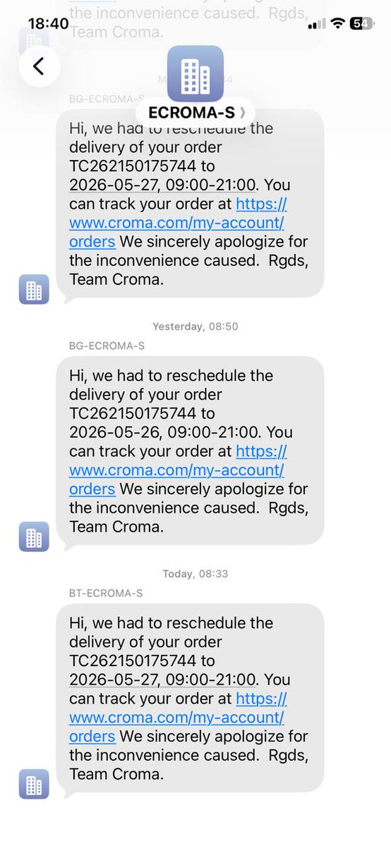 nandansinha's tweet photo. @cromaretail @TataCompanies Your support team unable to help on this. Can you please take this on priority. https://t.co/KLw8lbCJqQ
