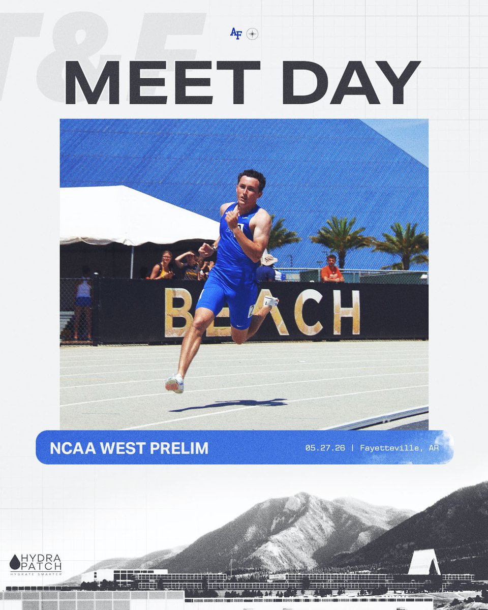 AF_TFXC's tweet photo. Here we go!

⚡️NCAA West Prelim, Day 1
📍  Fayetteville, AR
🏟️ John McDonnell Field
⏱️ https://t.co/oAYJ6la7Zu 
📺 ESPN+ https://t.co/sIWe0PVQfN