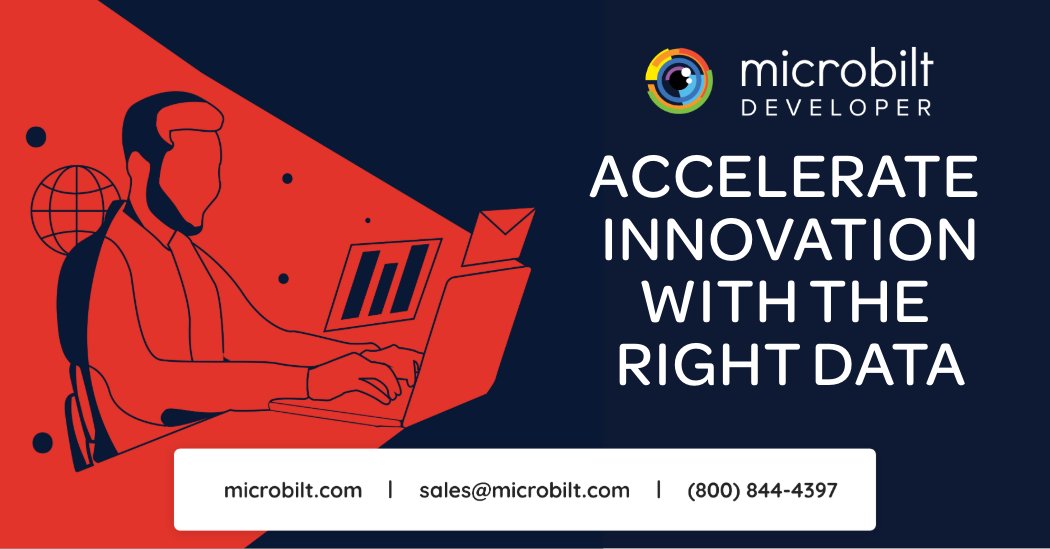 MicrobiltDev's tweet photo. Build faster with the right data at your fingertips. 💻 Our Developer Portal is the central hub for engineers looking to integrate world-class data into their applications. https://t.co/H2D8aspBN5 https://t.co/crEcSA4SEw
