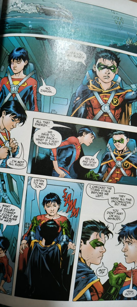 SpaceBubble1's tweet photo. @aghostreally It's not surprising how roughly they fight. It's my favorite dynamic of theirs. Always knew these guys were two sides of an extreme. It's either "kill each other for a corn chip or defend the other against the world fuck all" and no in between.

XD

#supersons https://t.co/sfYnUh691e