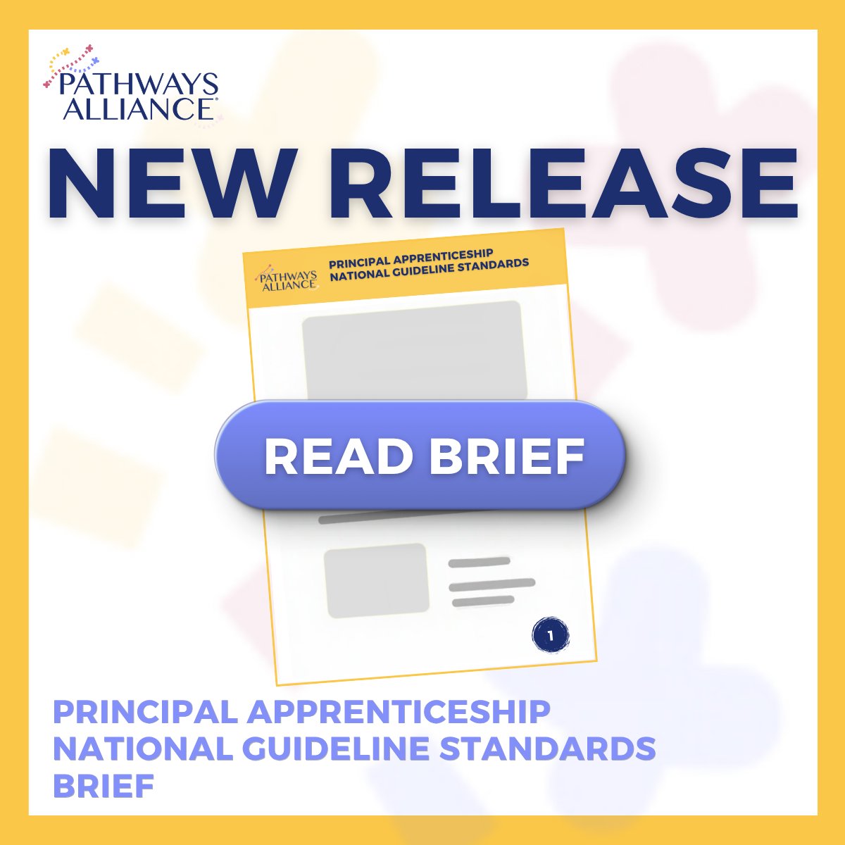 PthwaysAlliance's tweet photo. Excited to share our new Principal Apprenticeship National Guideline Standards brief! With effective leaders, students can gain nearly 3 months of learning in a year. Discover how the NGS framework supports sustainable leadership pipelines: https://t.co/DQgYqKYLYp https://t.co/jhrCG7yIEO