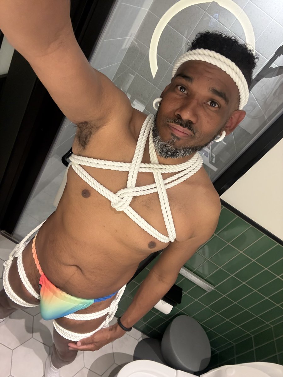 StarlingVers's tweet photo. Just got the sold out  Rainbow  Fundoshi and did some rope work https://t.co/cQB6TfmcfW