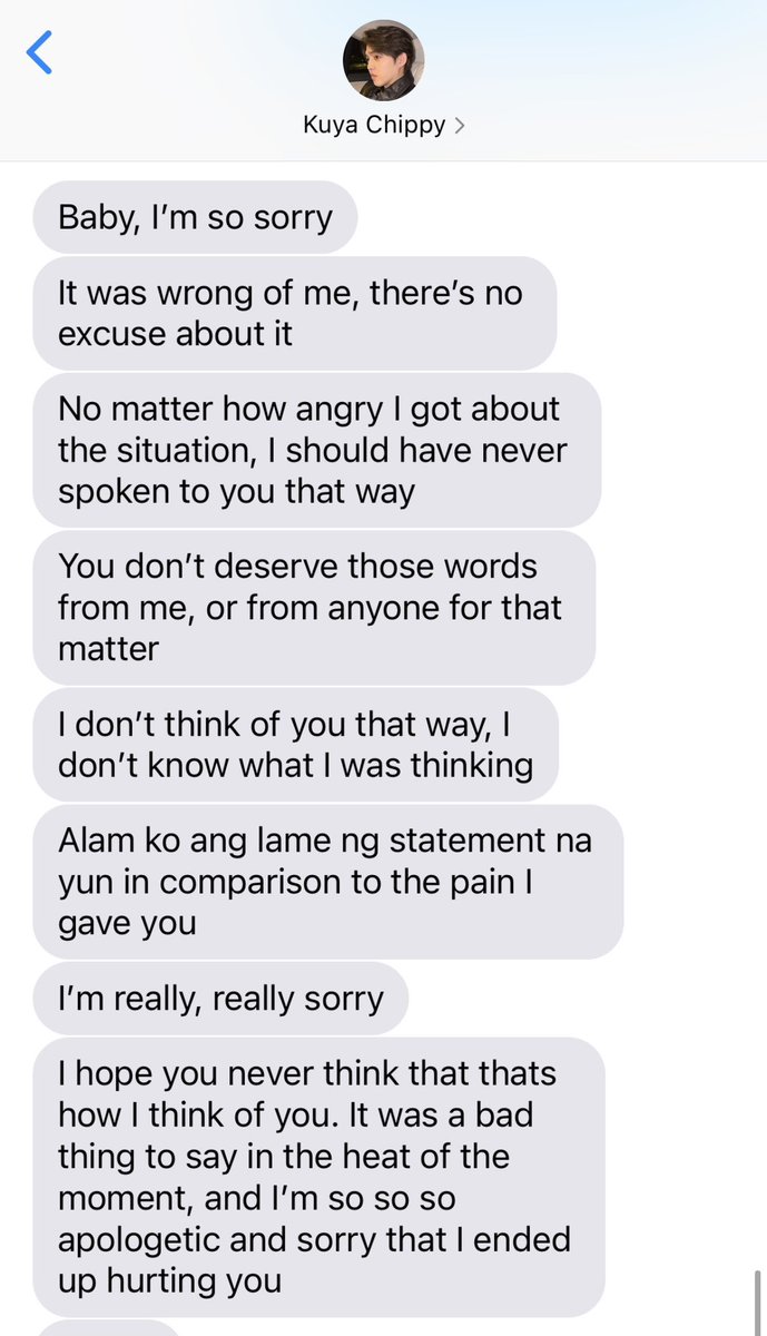 choitsumi's tweet photo. pasilip po kay chippy when he realized na nasaktan nya si potchi sa mga sinabi nya — 😖 https://t.co/OkIkY26mvS https://t.co/Sp76GkcsaG