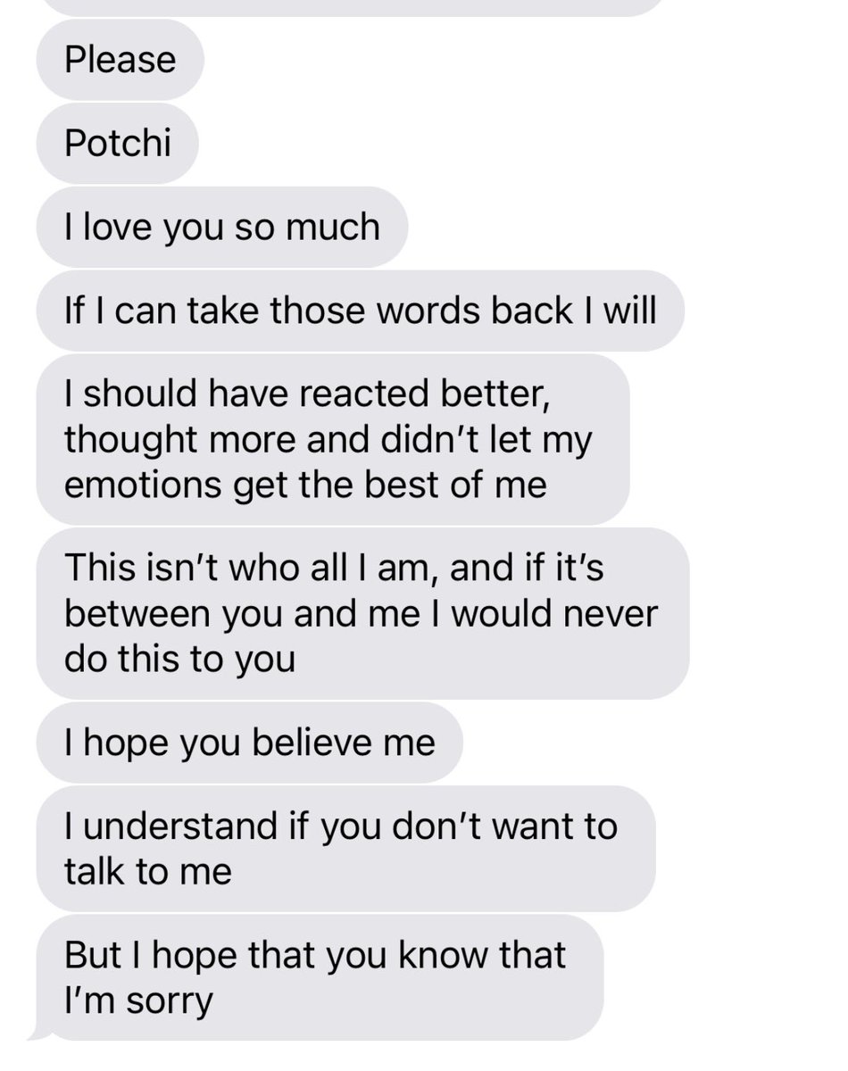 choitsumi's tweet photo. pasilip po kay chippy when he realized na nasaktan nya si potchi sa mga sinabi nya — 😖 https://t.co/OkIkY26mvS https://t.co/Sp76GkcsaG