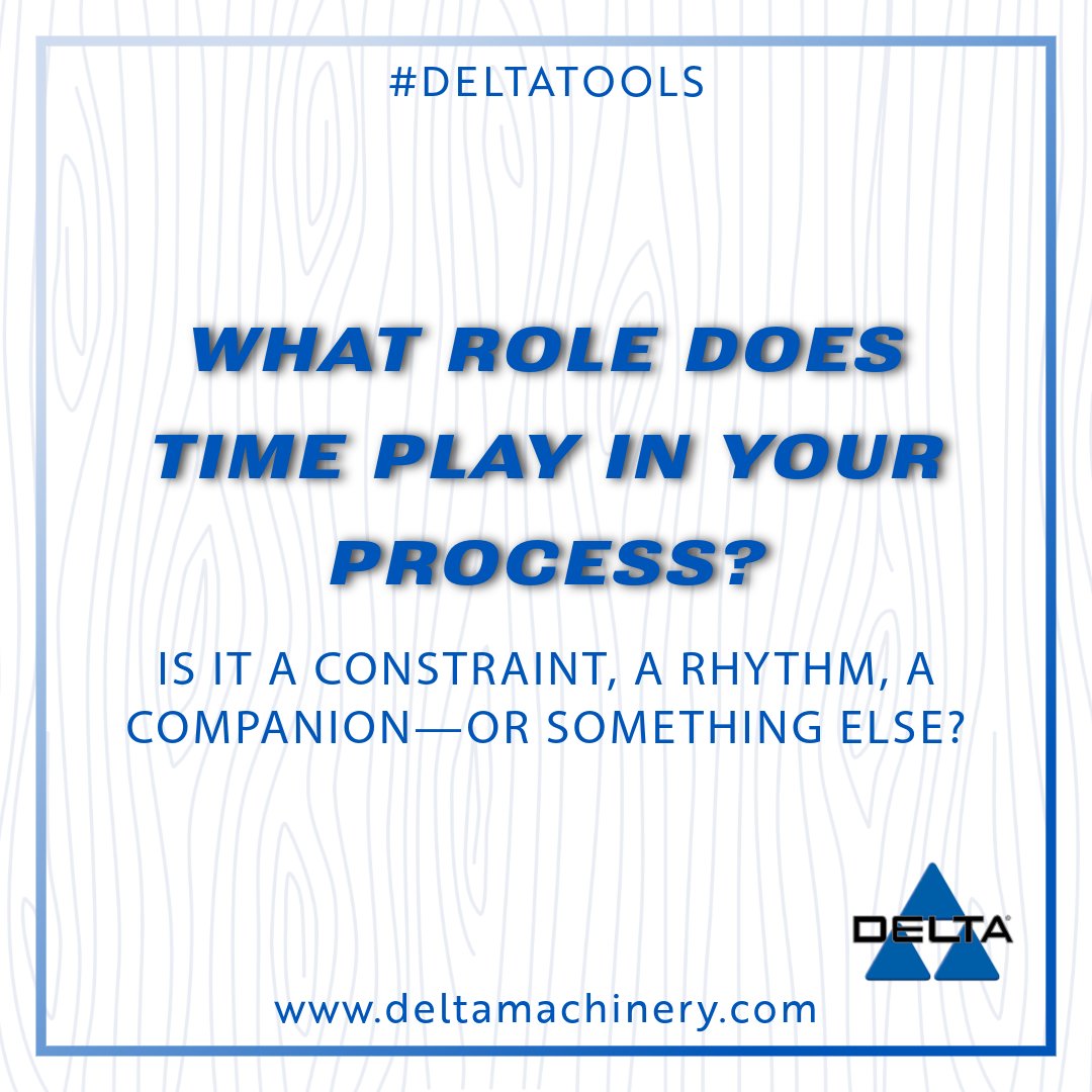 DeltaMachinery's tweet photo. How has the week been for you #TheDeltaCrew?! It's Wednesday again, which means it's time for another #woodworking #QuestionOfTheWeek! What role does time play in you process? As always, let us know in the comments! #delta #deltatools #deltamachinery #carpentry https://t.co/IWOeBebCHY